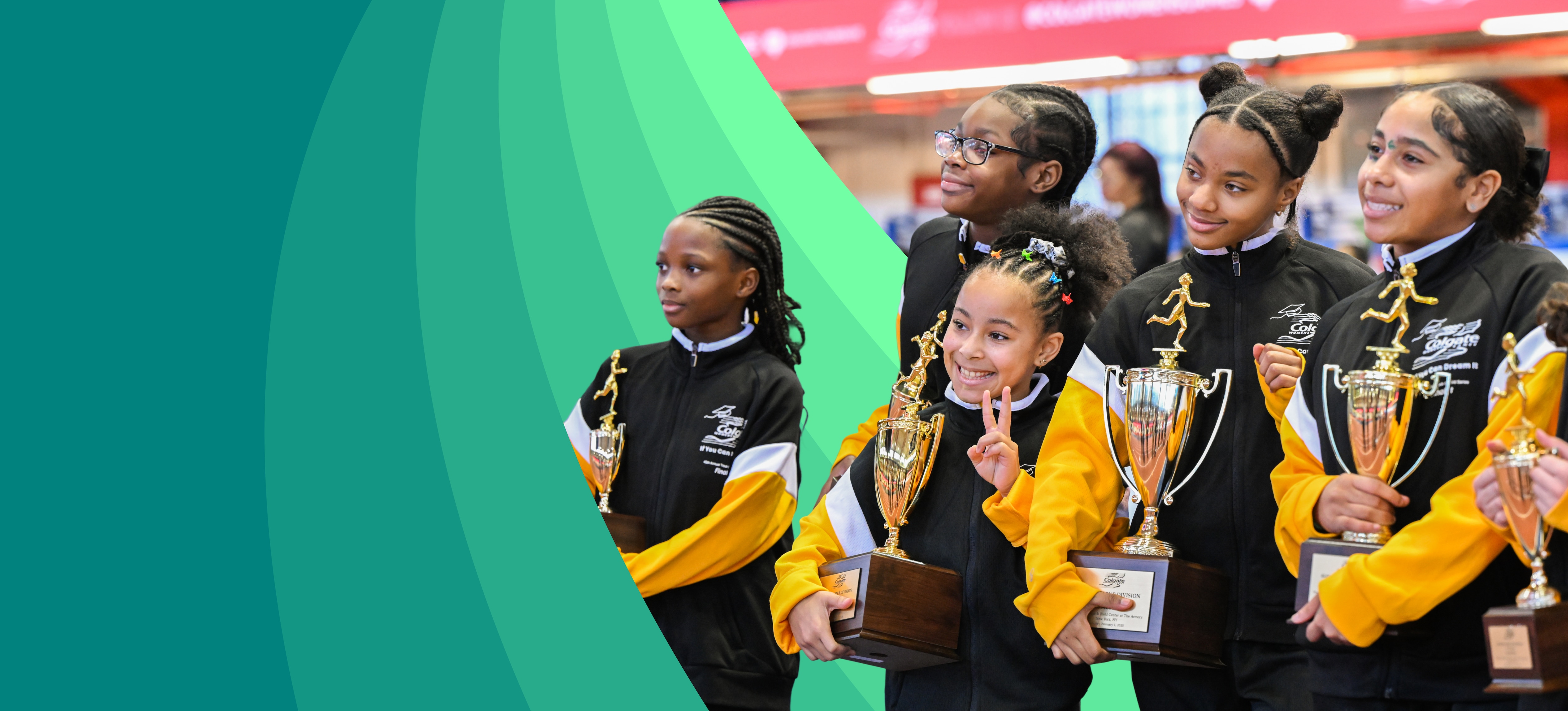 girls smiling featuring colgate womens games